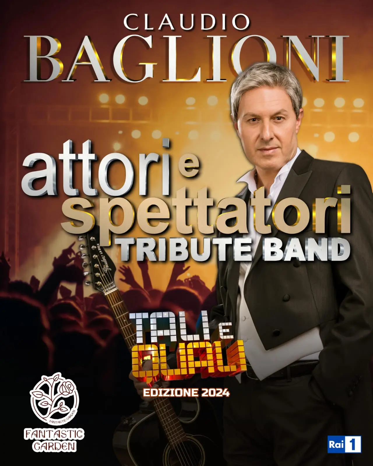 Locandina dell’apericena del 21 settembre con il concerto tributo a Claudio Baglioni